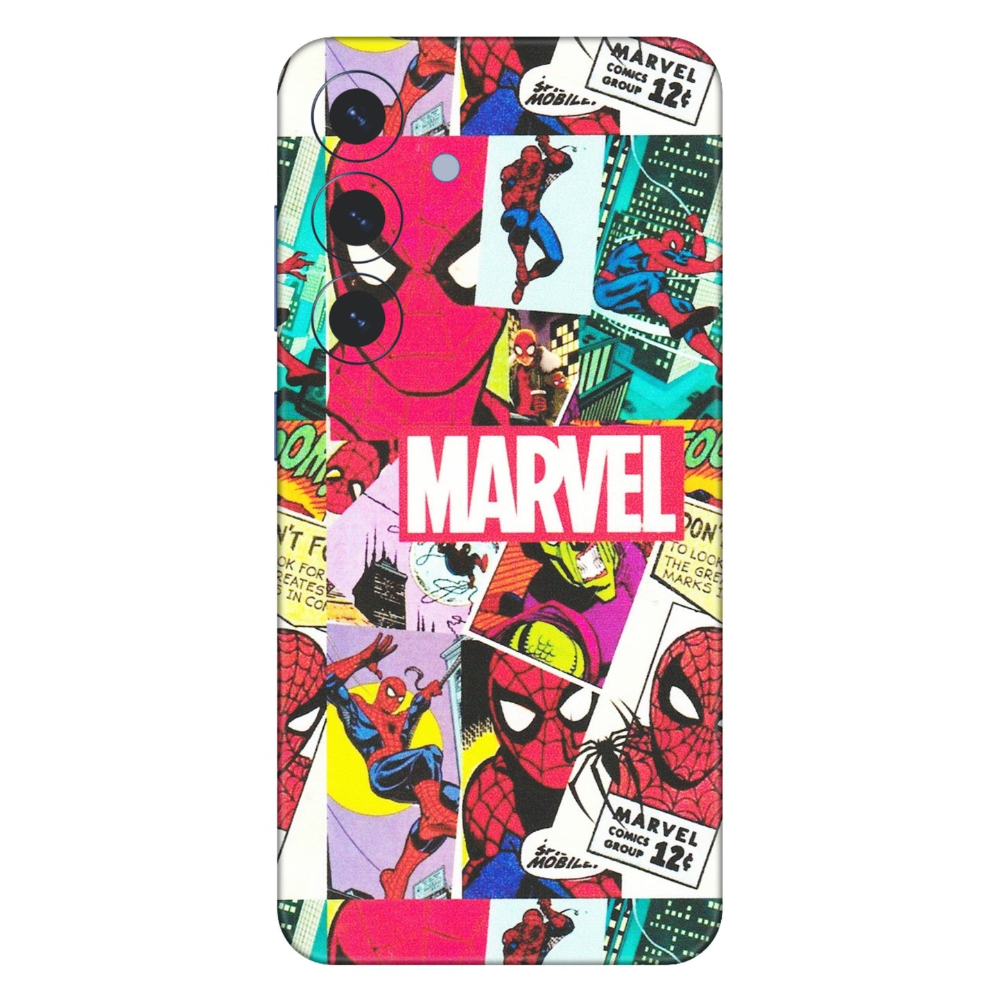 Samsung A/S Series Phone Skins (All Models) - Marvel Comic Spiderman Grafitti - Matte Finish (M-72) Samsung Galaxy S25 (5G)