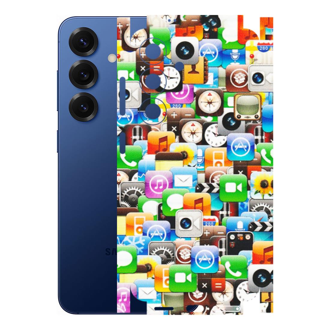 Samsung A/S Series Phone Skins (All Models) - All Apple Icons - Matte Finish (M-93) Samsung Galaxy S25 (5G)