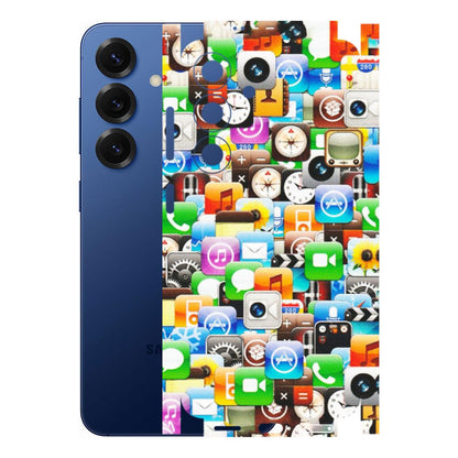 Samsung A/S Series Phone Skins (All Models) - All Apple Icons - Matte Finish (M-93) Samsung Galaxy S25 (5G)