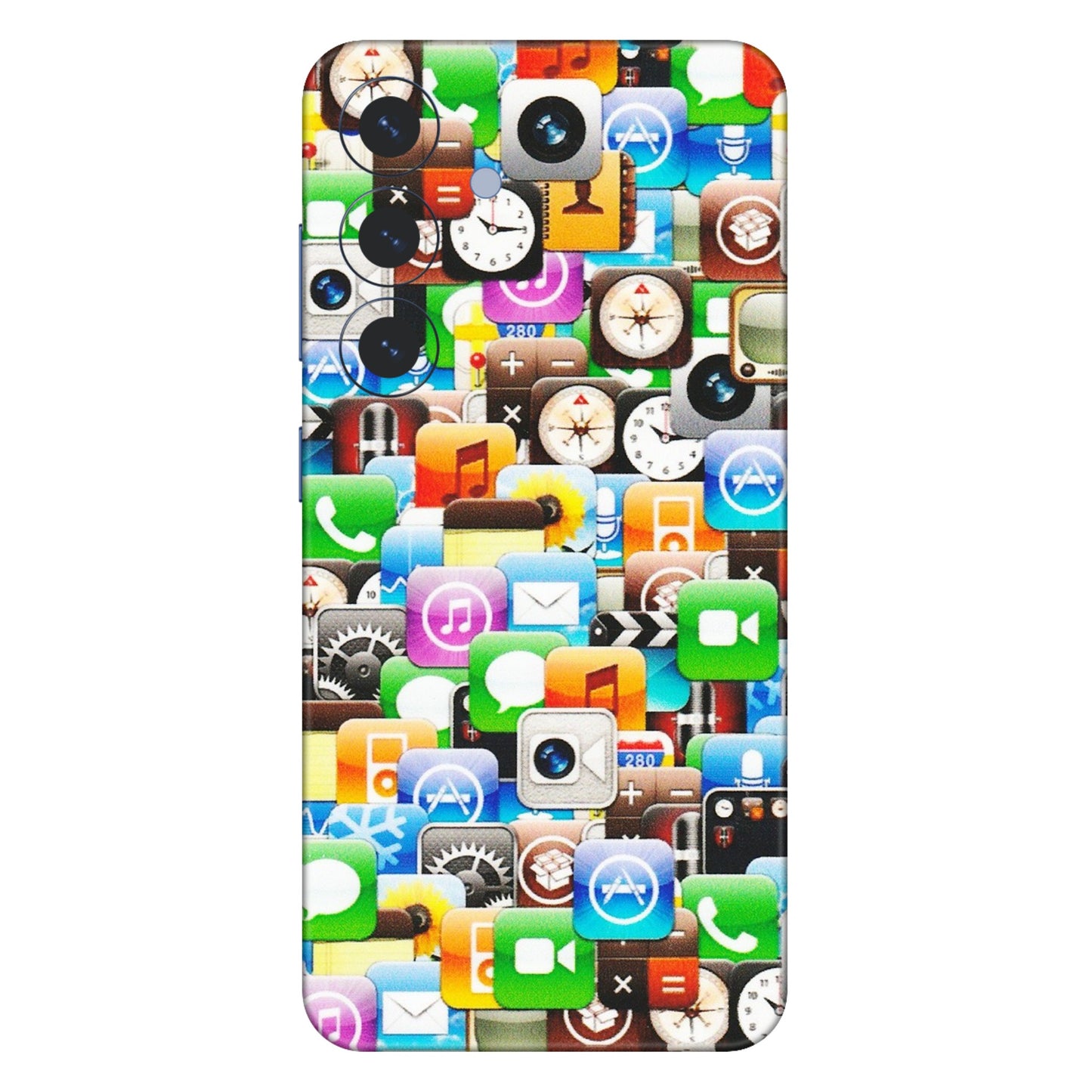 Samsung A/S Series Phone Skins (All Models) - All Apple Icons - Matte Finish (M-93) Samsung Galaxy S25 (5G)