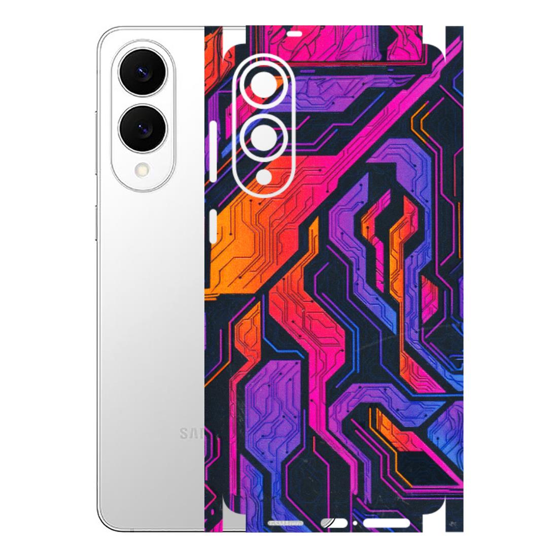 Samsung A/S Series Phone Skins (All Models) - Tech Circuits Futuristic - 3D Embossed Finish (L-07) Samsung Galaxy S25 Edge