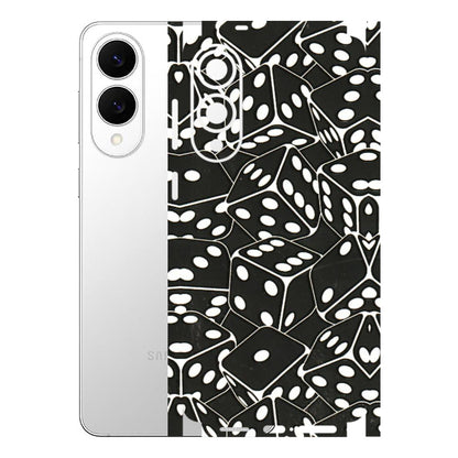 Samsung A/S Series Phone Skins (All Models) - Big Black Dices - 3D Embossed Finish (L-106) Samsung Galaxy S25 Edge