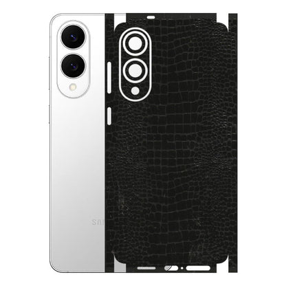 Samsung A/S Series Phone Skins (All Models) - Snake Leather Black - 3D Embossed Finish (L-107) Samsung Galaxy S25 Edge