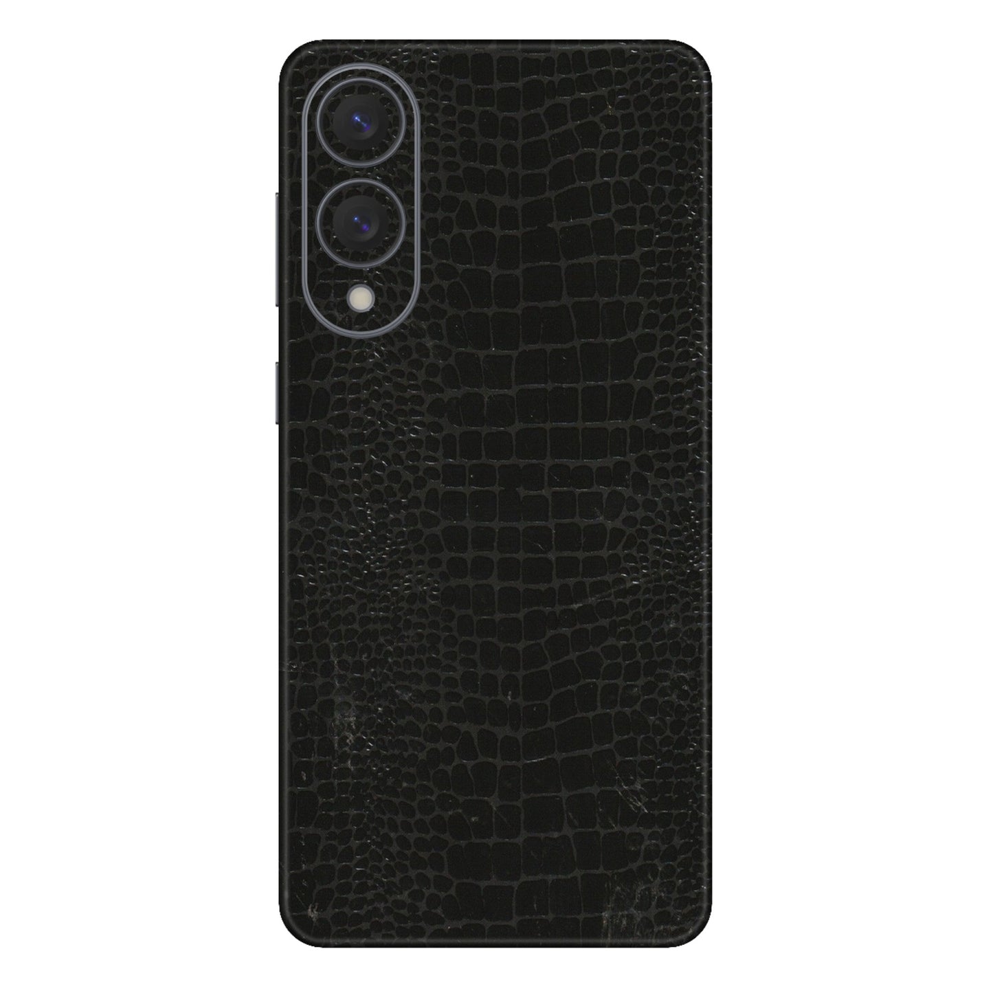 Samsung A/S Series Phone Skins (All Models) - Snake Leather Black - 3D Embossed Finish (L-107) Samsung Galaxy S25 Edge
