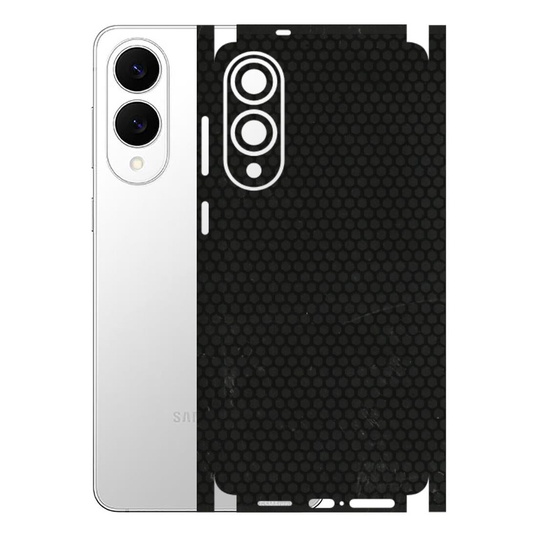 Samsung A/S Series Phone Skins (All Models) - Black honeycomb - 3D Embossed Finish (L-114) Samsung Galaxy S25 Edge
