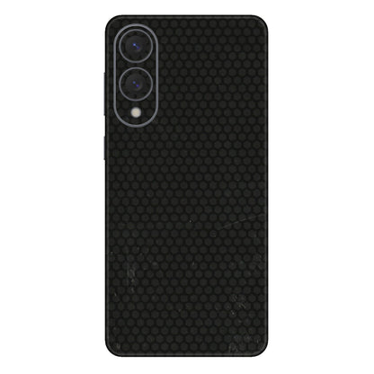 Samsung A/S Series Phone Skins (All Models) - Black honeycomb - 3D Embossed Finish (L-114) Samsung Galaxy S25 Edge
