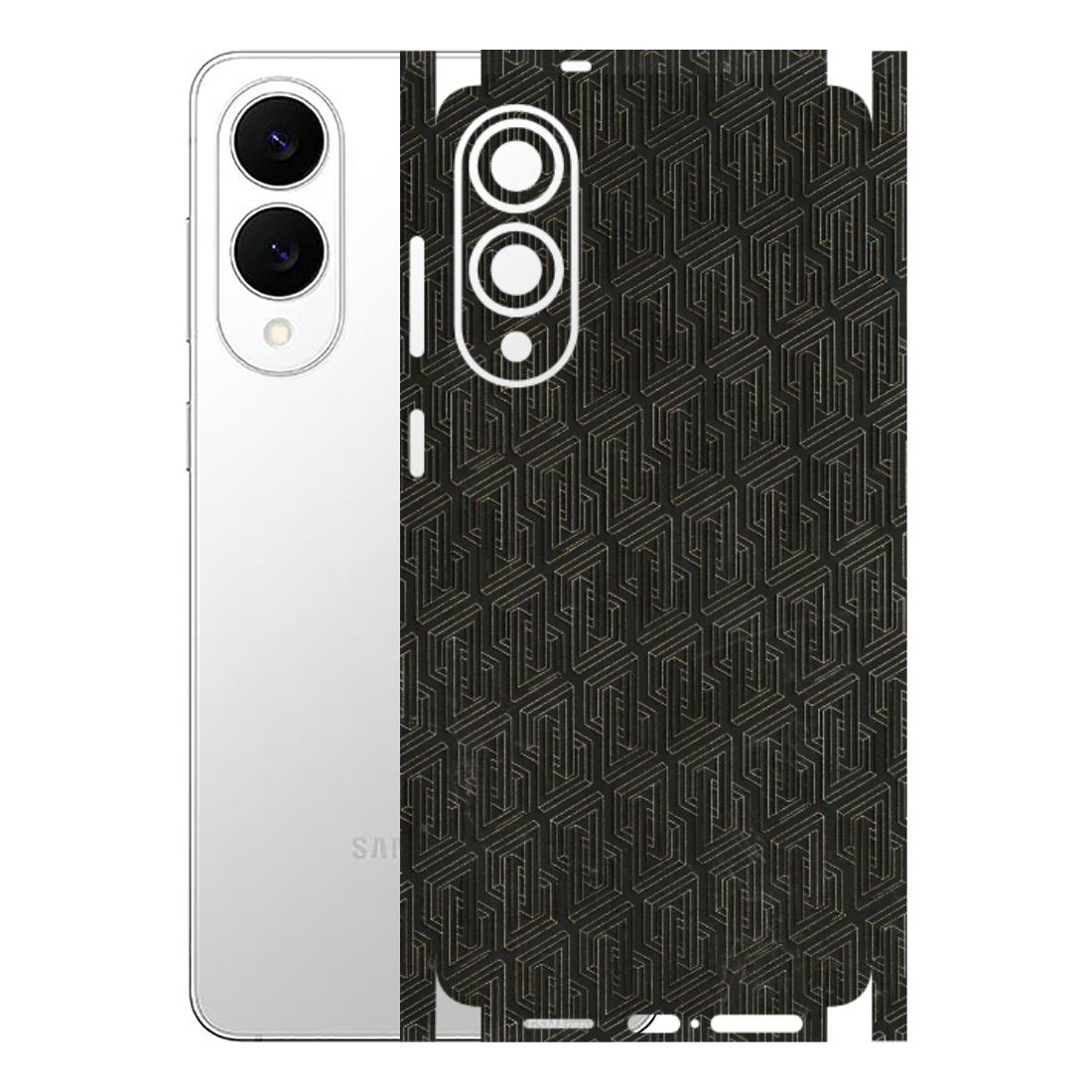 Samsung A/S Series Phone Skins (All Models) - Black Abstract Pattern - 3D Embossed Finish (L-117) Samsung Galaxy S25 Edge