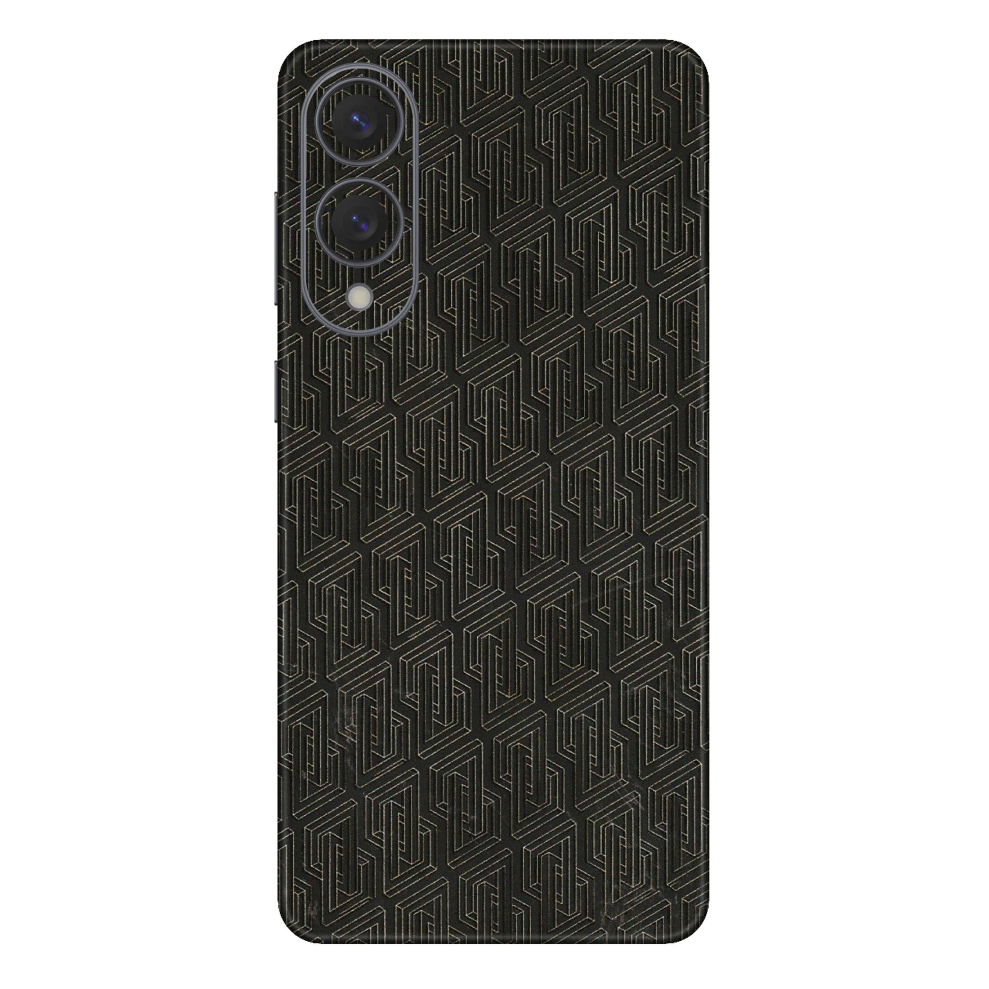 Samsung A/S Series Phone Skins (All Models) - Black Abstract Pattern - 3D Embossed Finish (L-117) Samsung Galaxy S25 Edge