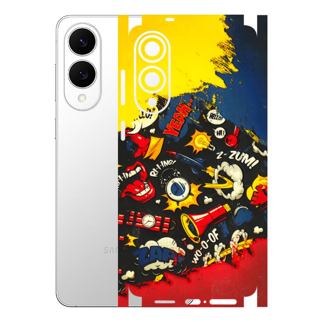 Samsung A/S Series Phone Skins (All Models) - Pacific Doodle Art - 3D Embossed Finish (L-120) Samsung Galaxy S25 Edge