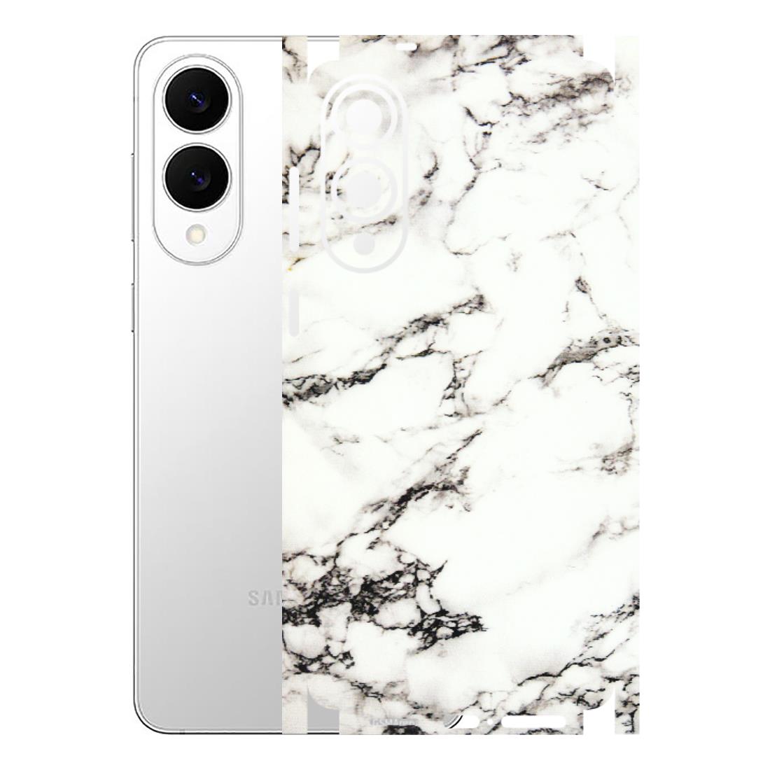 Samsung A/S Series Phone Skins (All Models) - Black and White Marble Texture - 3D Embossed Finish (L-124) Samsung Galaxy S25 Edge