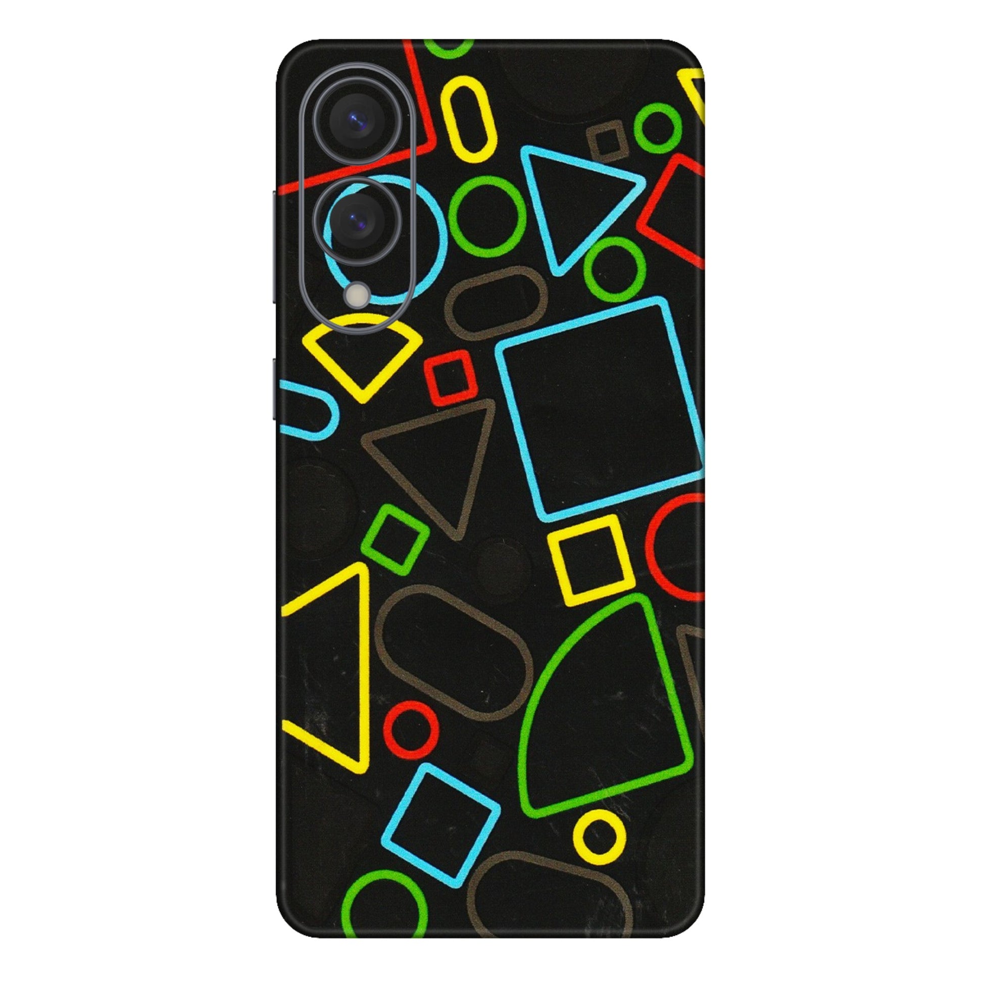 Samsung A/S Series Phone Skins (All Models) - Black Shapes - 3D Embossed Finish (L-131) Samsung Galaxy S25 Edge
