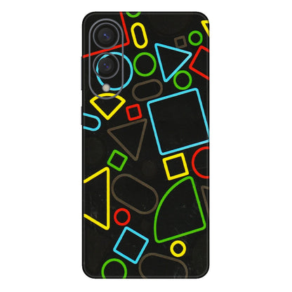 Samsung A/S Series Phone Skins (All Models) - Black Shapes - 3D Embossed Finish (L-131) Samsung Galaxy S25 Edge