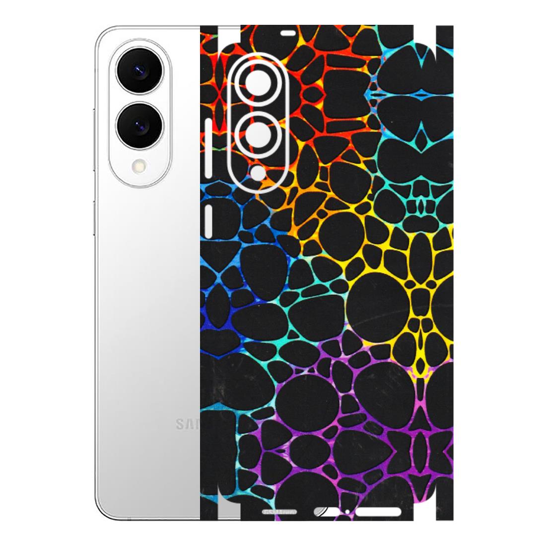 Samsung A/S Series Phone Skins (All Models) - Abstract Art MultiColour - 3D Embossed Finish (L-133) Samsung Galaxy S25 Edge