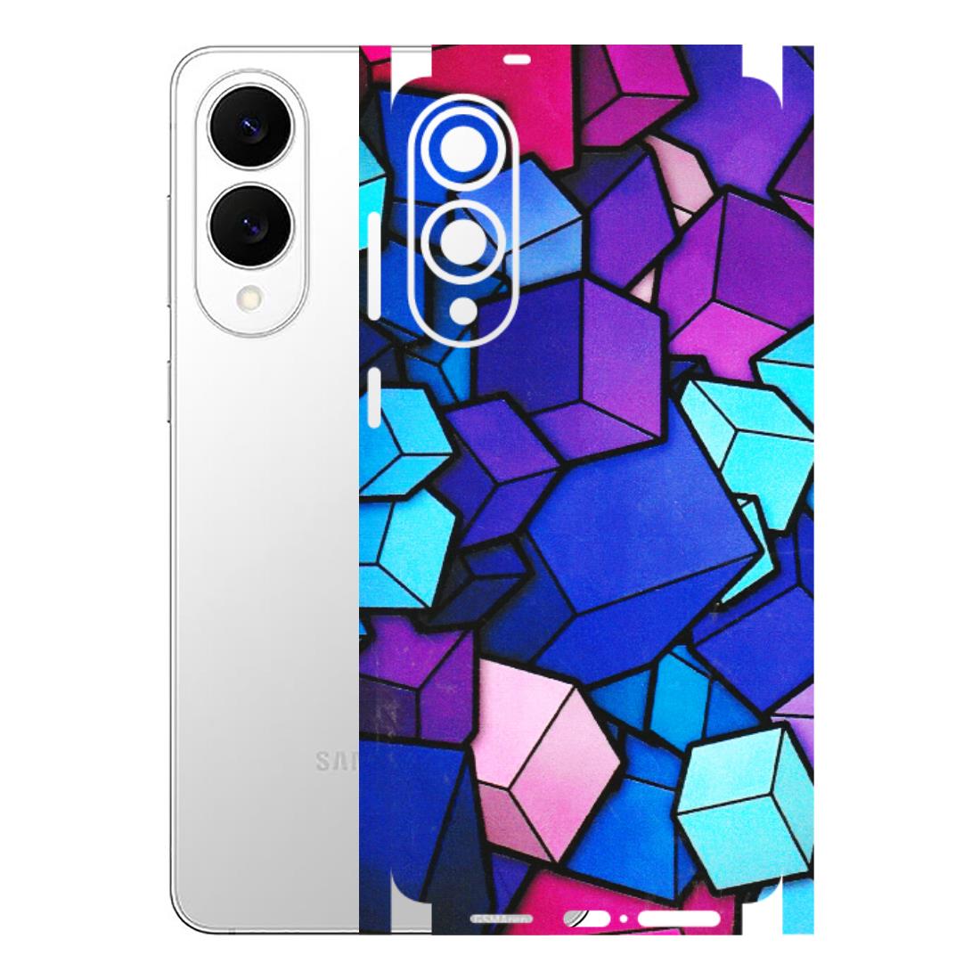 Samsung A/S Series Phone Skins (All Models) - Cube Doodle - 3D Embossed Finish (L-141) Samsung Galaxy S25 Edge