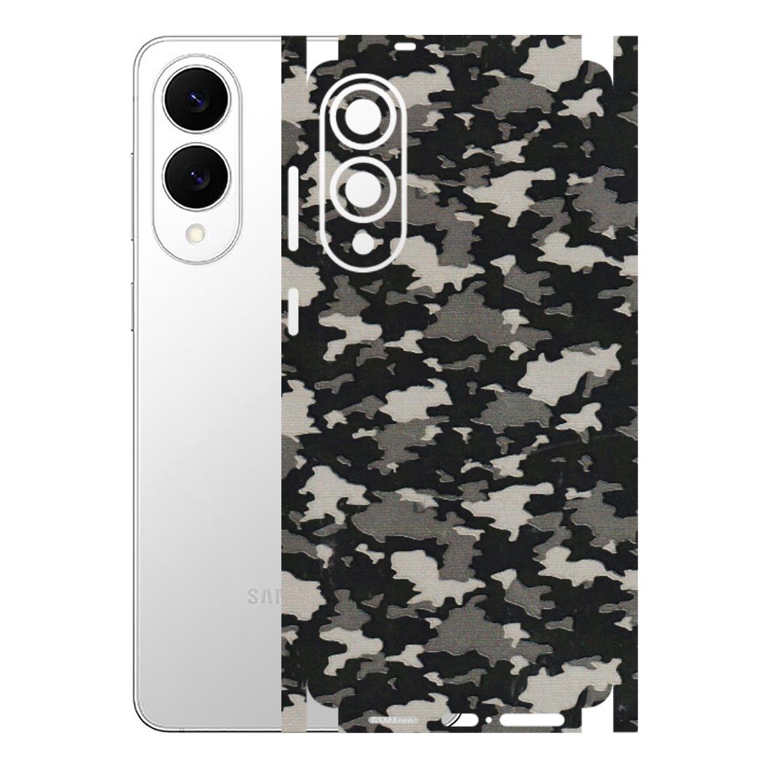 Samsung A/S Series Phone Skins (All Models) - Black/Grey Camoflaunge - 3D Embossed Finish (L-142) Samsung Galaxy S25 Edge