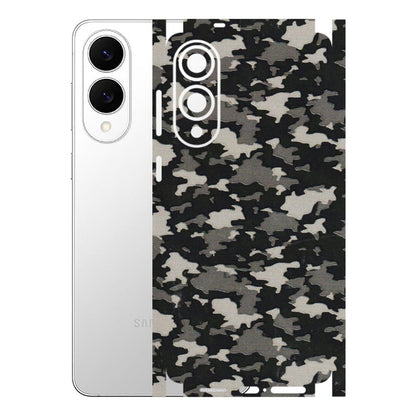 Samsung A/S Series Phone Skins (All Models) - Black/Grey Camoflaunge - 3D Embossed Finish (L-142) Samsung Galaxy S25 Edge