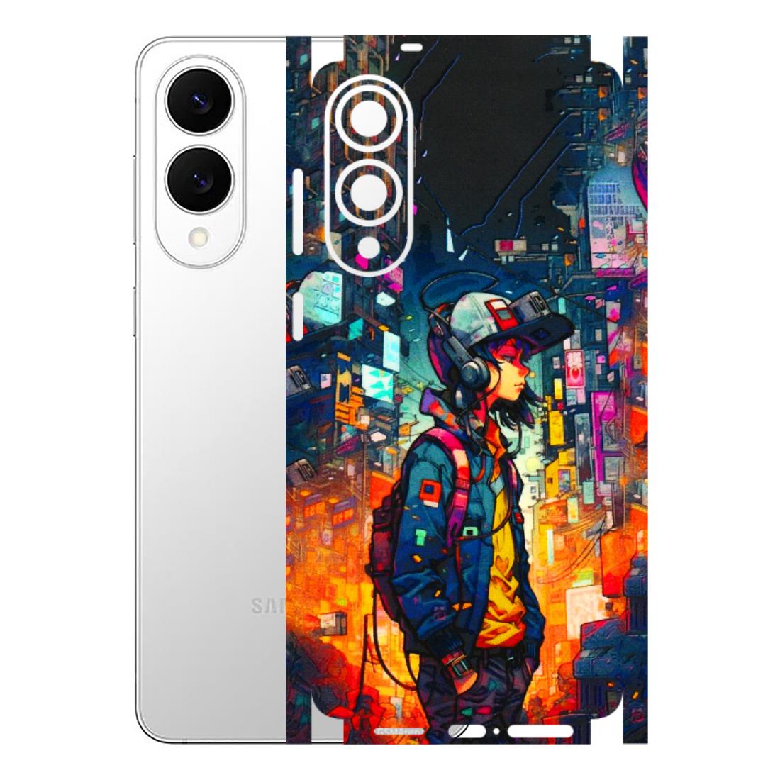 Samsung A/S Series Phone Skins (All Models) - Street Anime Guy - 3D Embossed Finish (L-158) Samsung Galaxy S25 Edge