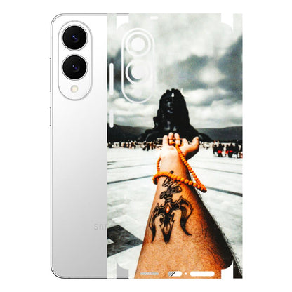 Samsung A/S Series Phone Skins (All Models) - Jai Adiyogi Mahakaal - 3D Embossed Finish (L-164) Samsung Galaxy S25 Edge