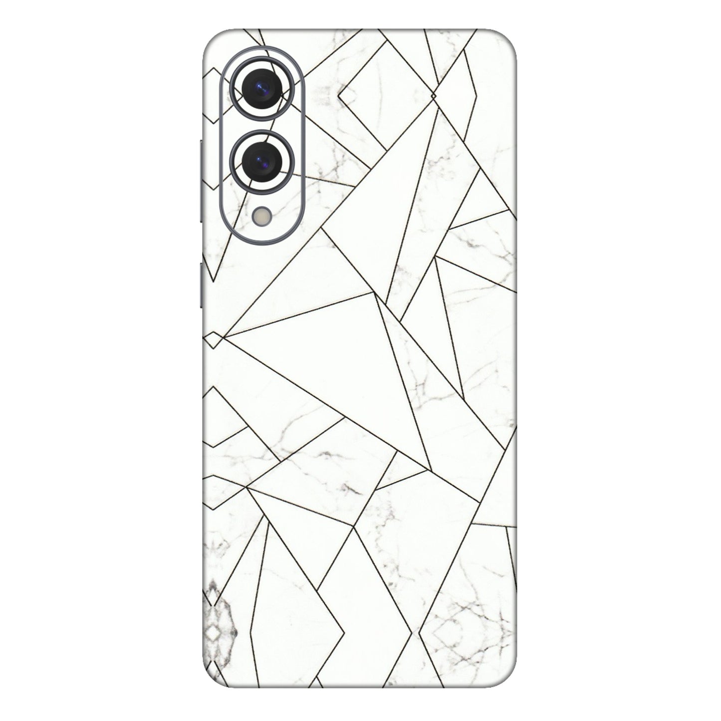 Samsung A/S Series Phone Skins (All Models) - Luxury White Marble Effect - 3D Embossed Finish (L-168) Samsung Galaxy S25 Edge