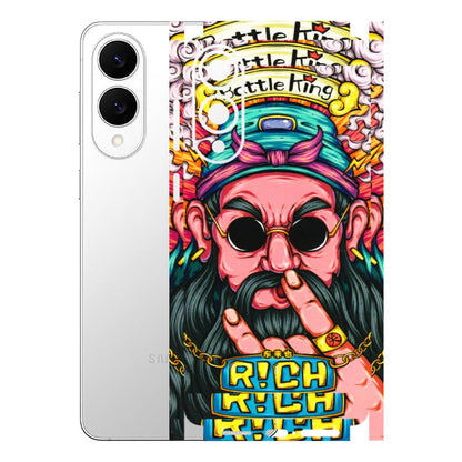 Samsung A/S Series Phone Skins (All Models) - Battle King Dude Face - 3D Embossed Finish (L-178) Samsung Galaxy S25 Edge