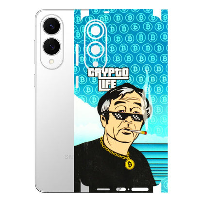 Samsung A/S Series Phone Skins (All Models) - Crypto Thug Life - 3D Embossed Finish (L-179) Samsung Galaxy S25 Edge