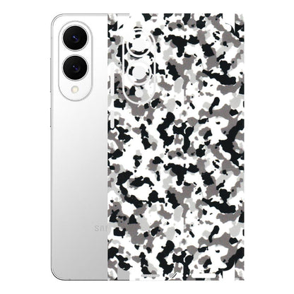 Samsung A/S Series Phone Skins (All Models) - White Black Camouflage - 3D Embossed Finish (L-18) Samsung Galaxy S25 Edge