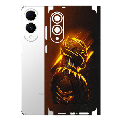 Samsung A/S Series Phone Skins (All Models) - Gold Black Panther - 3D Embossed Finish (L-181) Samsung Galaxy S25 Edge