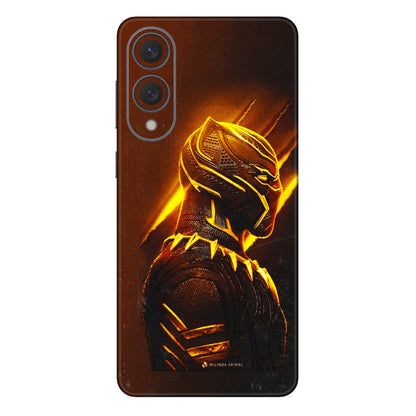 Samsung A/S Series Phone Skins (All Models) - Gold Black Panther - 3D Embossed Finish (L-181) Samsung Galaxy S25 Edge