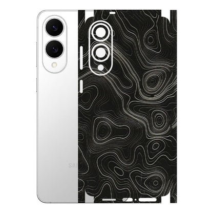 Samsung A/S Series Phone Skins (All Models) - Black Swirl - 3D Embossed Finish (L-196) Samsung Galaxy S25 Edge