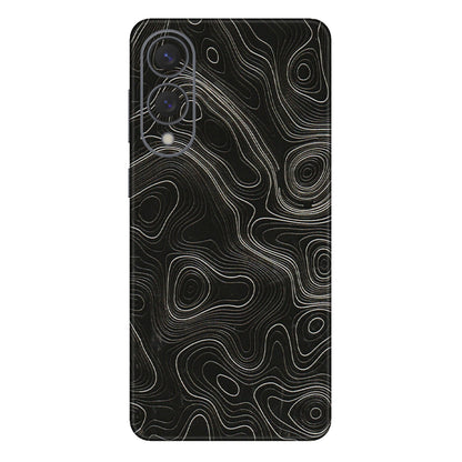 Samsung A/S Series Phone Skins (All Models) - Black Swirl - 3D Embossed Finish (L-196) Samsung Galaxy S25 Edge