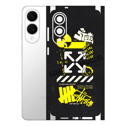 Samsung A/S Series Phone Skins (All Models) - Anti Social Graffiti - 3D Embossed Finish (L-198) Samsung Galaxy S25 Edge