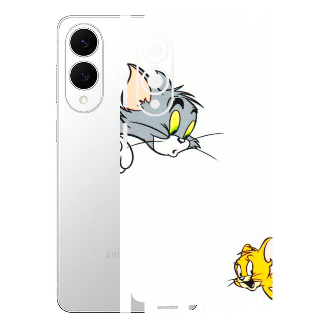 Samsung A/S Series Phone Skins (All Models) - Cute Tom And Jerry - 3D Embossed Finish (L-220) Samsung Galaxy S25 Edge