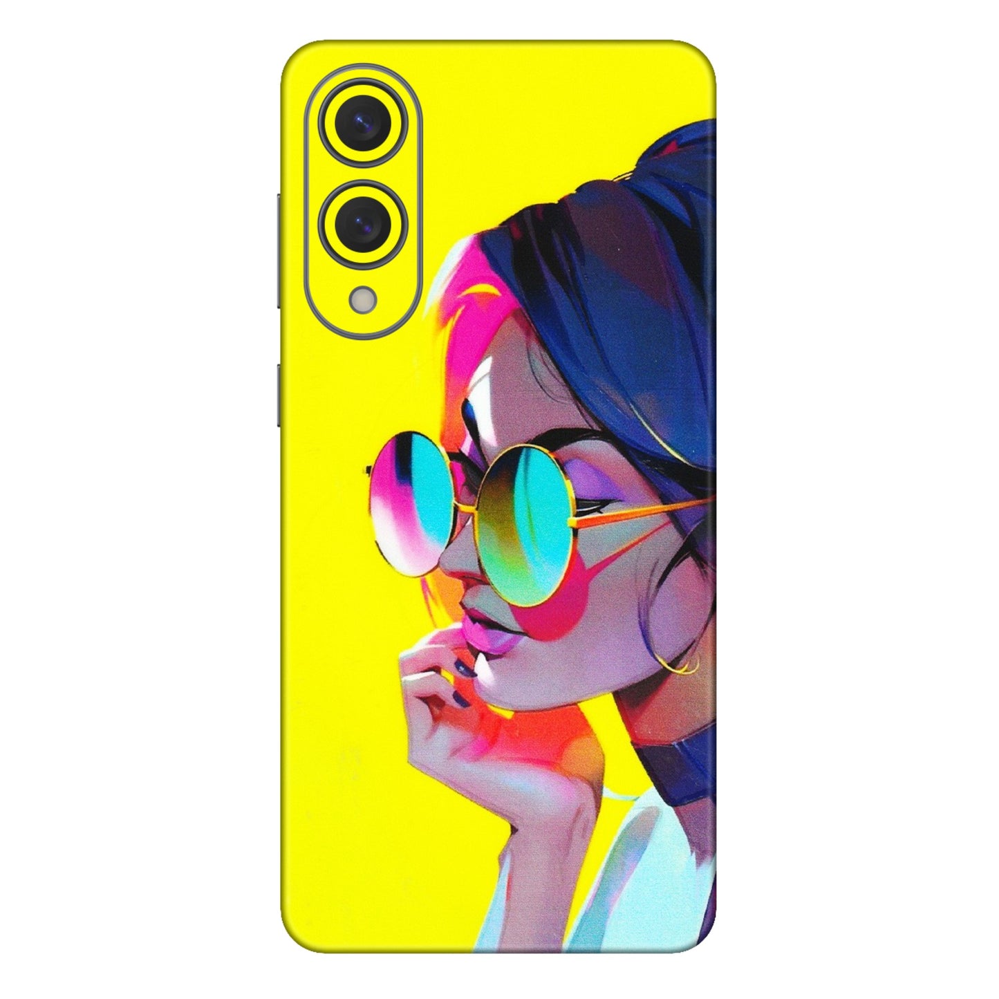 Samsung A/S Series Phone Skins (All Models) - Bold Stylish Girl - 3D Embossed Finish (L-222) Samsung Galaxy S25 Edge