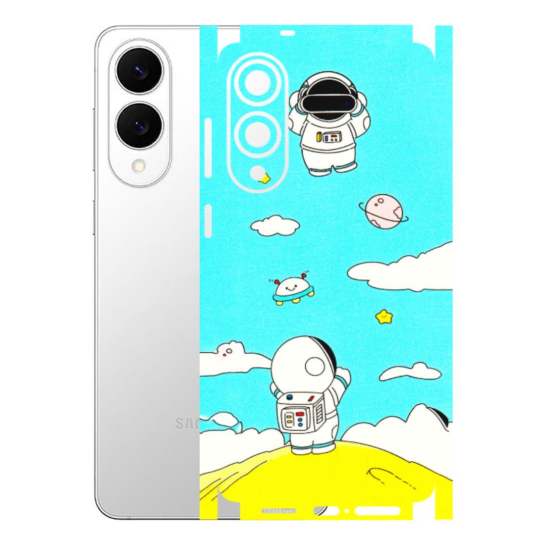 Samsung A/S Series Phone Skins (All Models) - Blue Skies Astro Float - 3D Embossed Finish (L-230) Samsung Galaxy S25 Edge