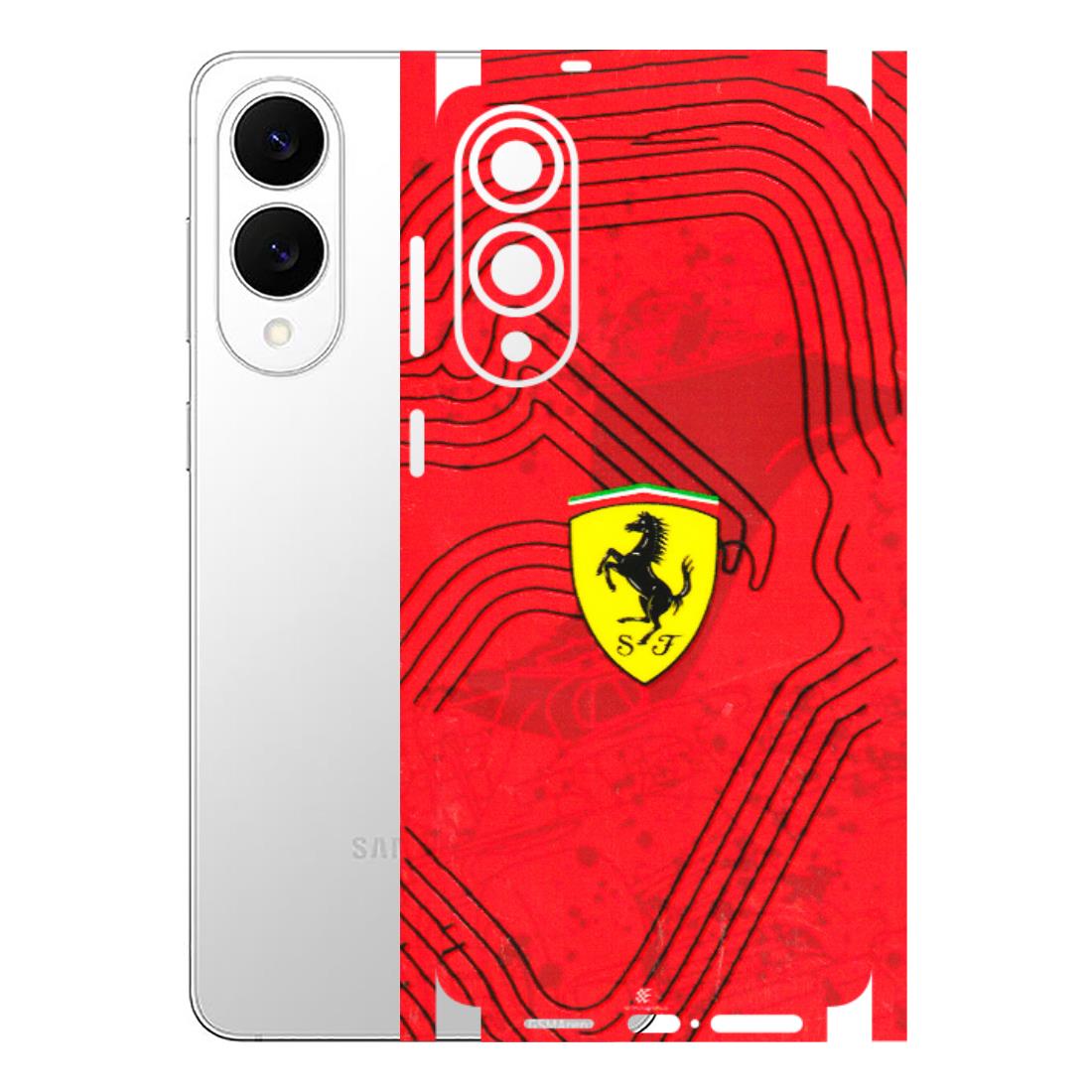 Samsung A/S Series Phone Skins (All Models) - Red Ferrari Logo Stylish - 3D Embossed Finish (L-238) Samsung Galaxy S25 Edge