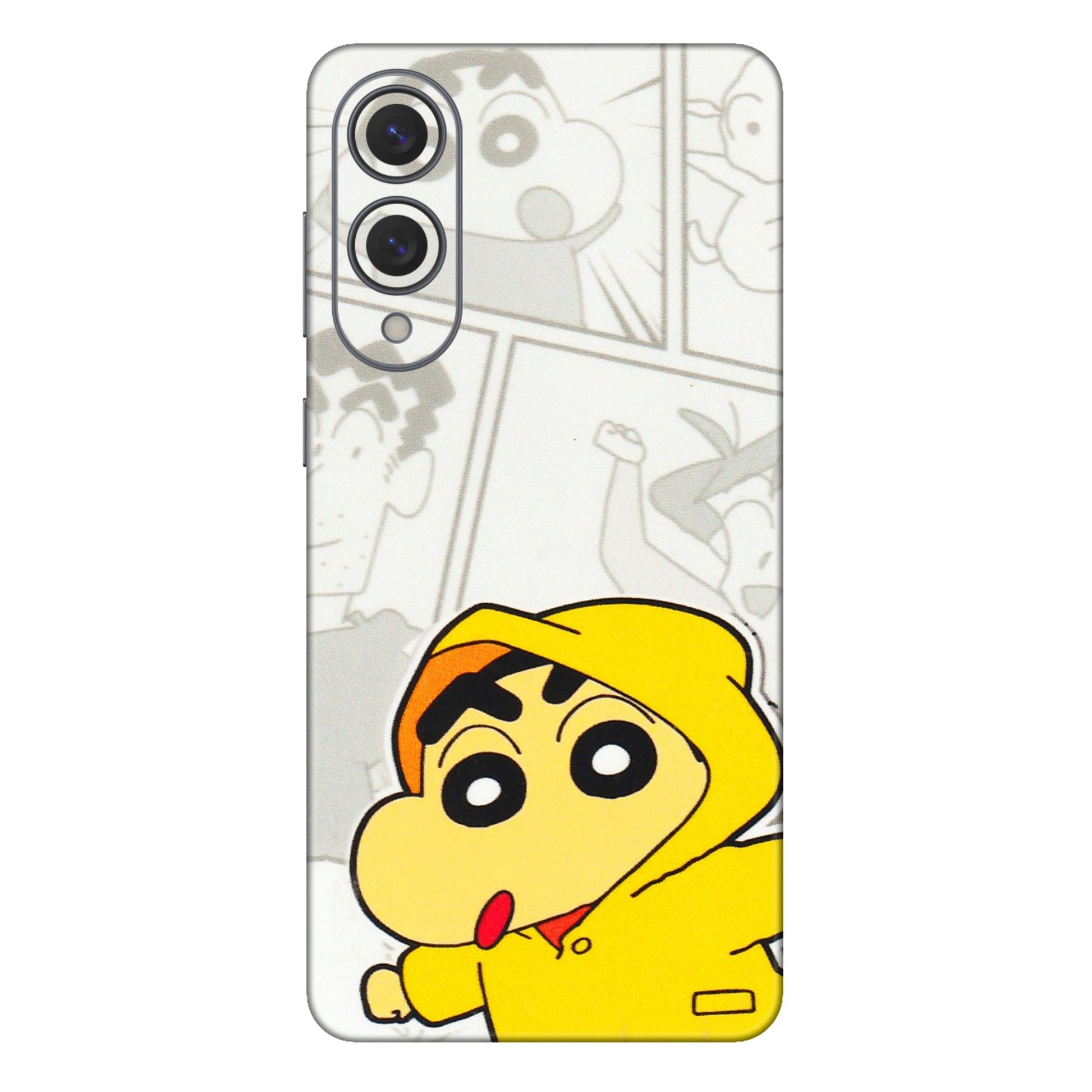 Samsung A/S Series Phone Skins (All Models) - Yellow Shinchan Comic - 3D Embossed Finish (L-246) Samsung Galaxy S25 Edge