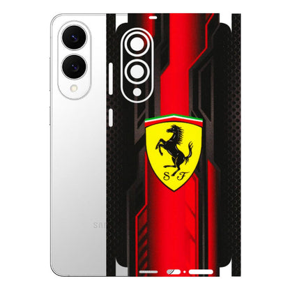 Samsung A/S Series Phone Skins (All Models) - Black Ferrari Logo - 3D Embossed Finish (L-253) Samsung Galaxy S25 Edge