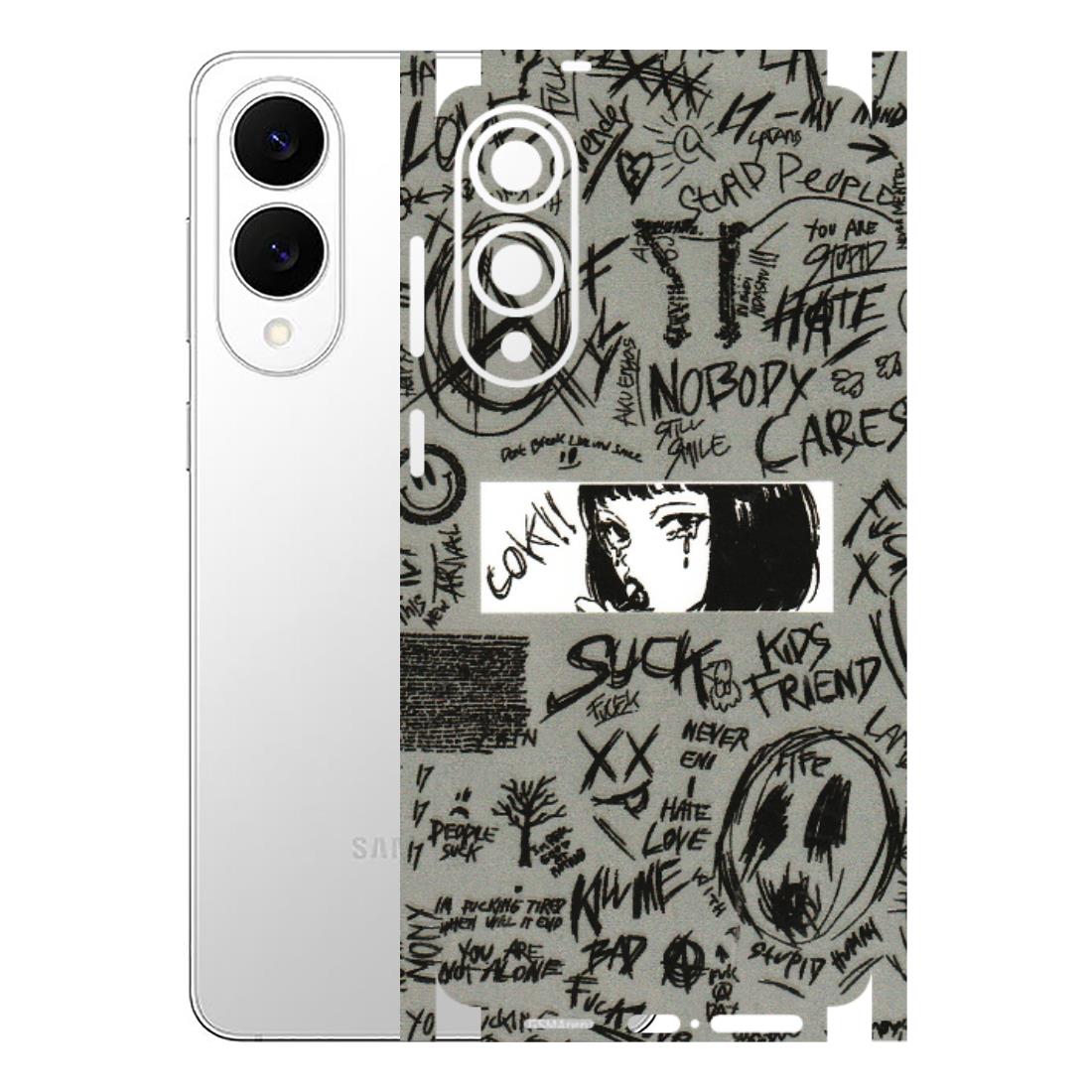 Samsung A/S Series Phone Skins (All Models) - Never Have Love Anime - 3D Embossed Finish (L-260) Samsung Galaxy S25 Edge
