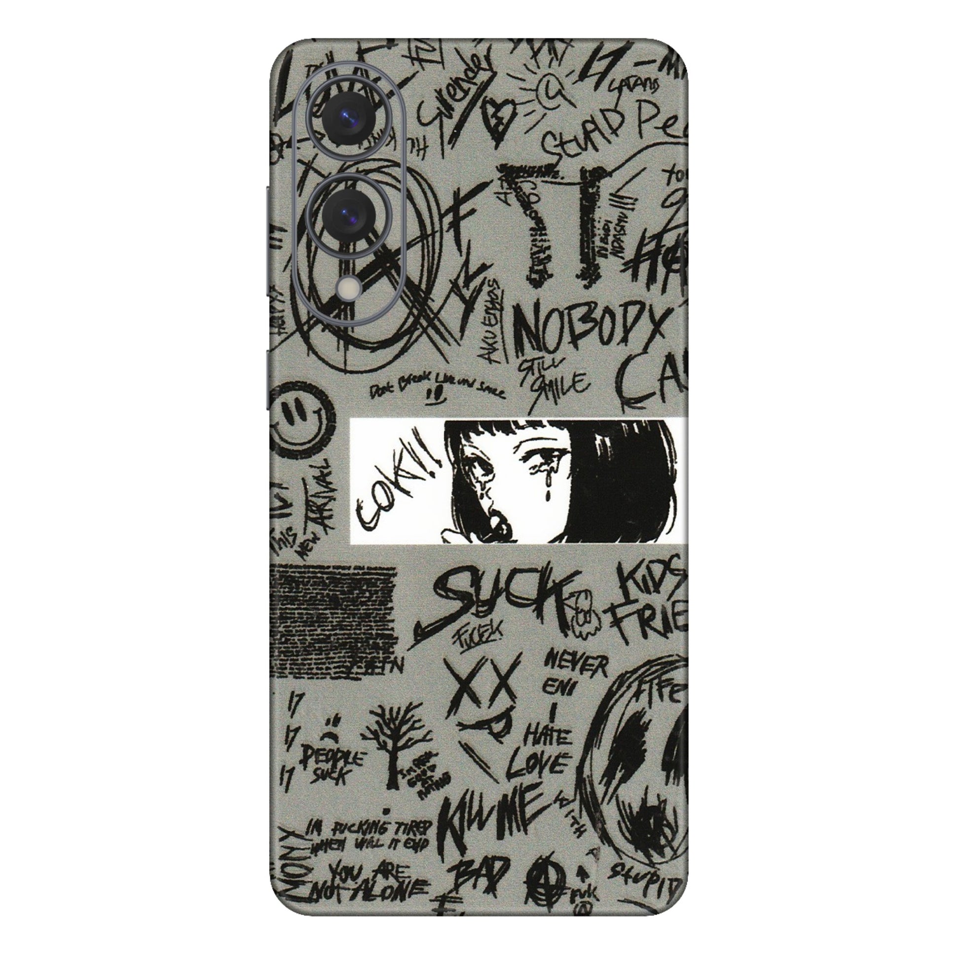 Samsung A/S Series Phone Skins (All Models) - Never Have Love Anime - 3D Embossed Finish (L-260) Samsung Galaxy S25 Edge