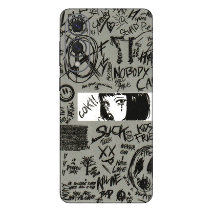 Samsung A/S Series Phone Skins (All Models) - Never Have Love Anime - 3D Embossed Finish (L-260) Samsung Galaxy S25 Edge