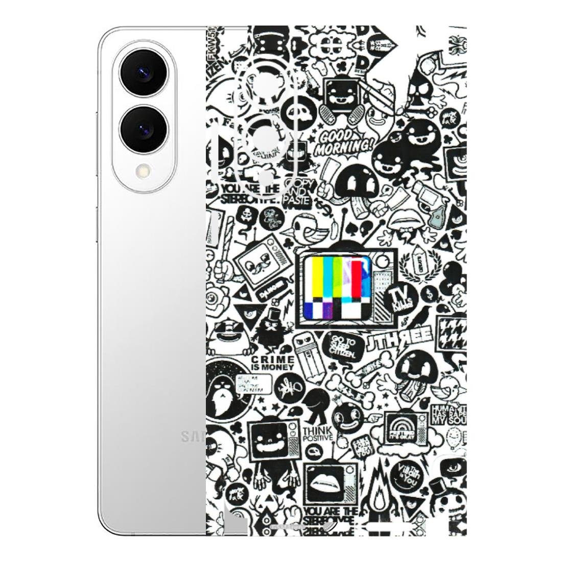 Samsung A/S Series Phone Skins (All Models) - Doodles Positive Art - 3D Embossed Finish (L-263) Samsung Galaxy S25 Edge