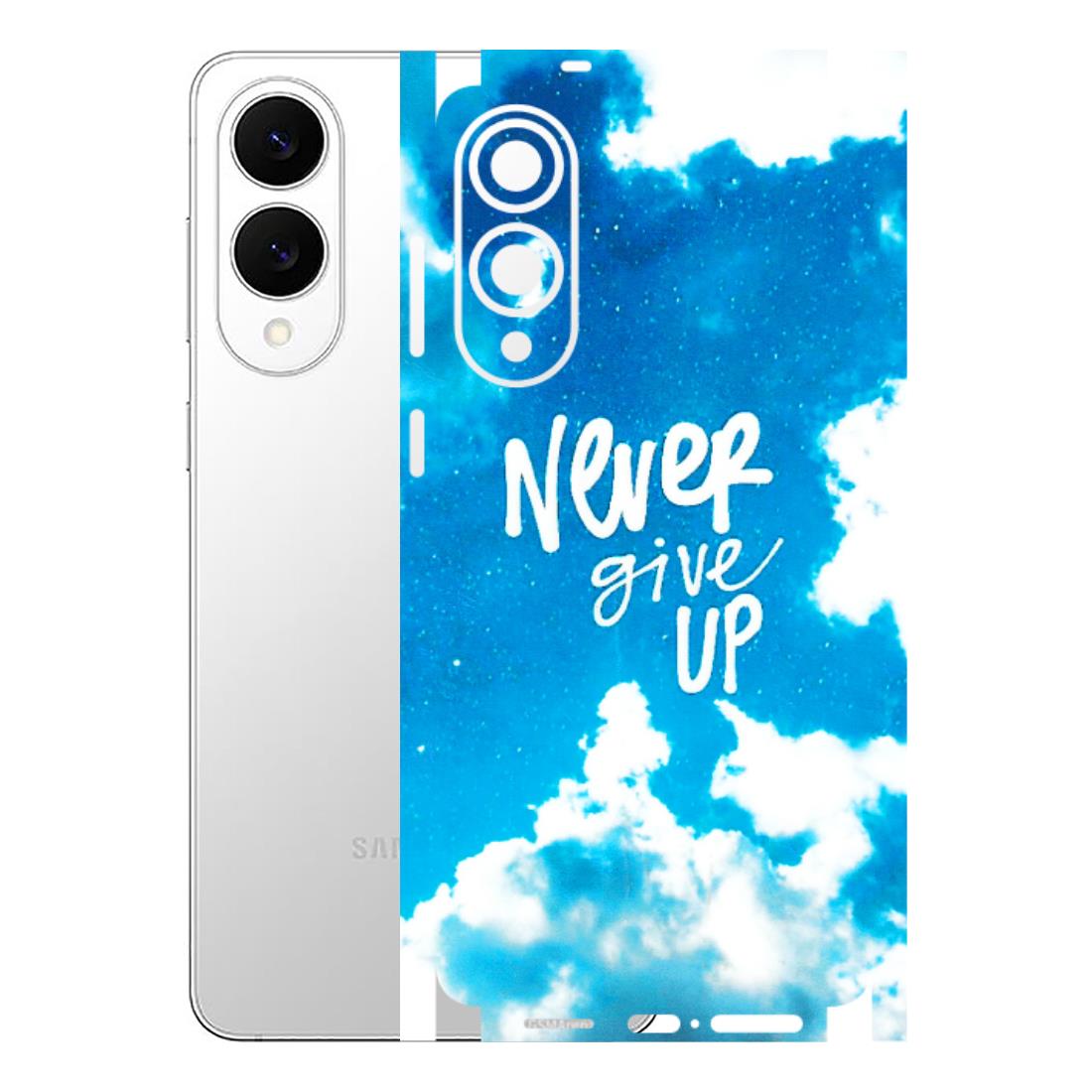 Samsung A/S Series Phone Skins (All Models) - Never Give Up - 3D Embossed Finish (L-279) Samsung Galaxy S25 Edge
