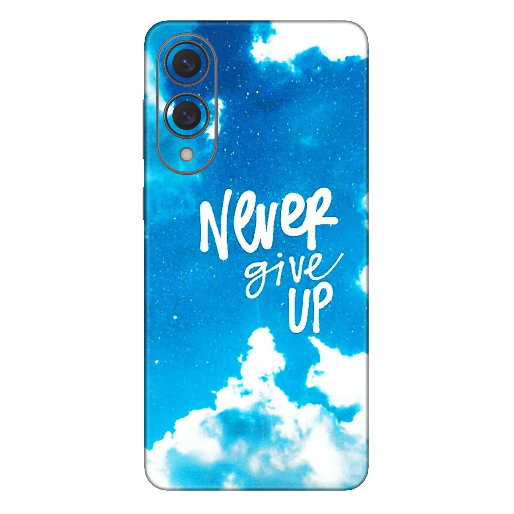 Samsung A/S Series Phone Skins (All Models) - Never Give Up - 3D Embossed Finish (L-279) Samsung Galaxy S25 Edge
