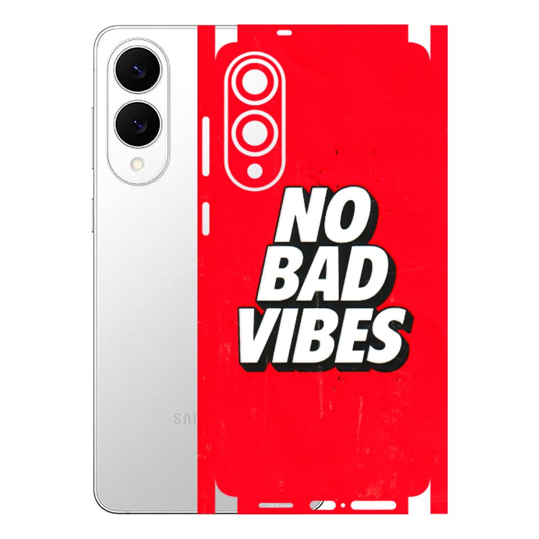 Samsung A/S Series Phone Skins (All Models) - No Bad Vibes - 3D Embossed Finish (L-280) Samsung Galaxy S25 Edge