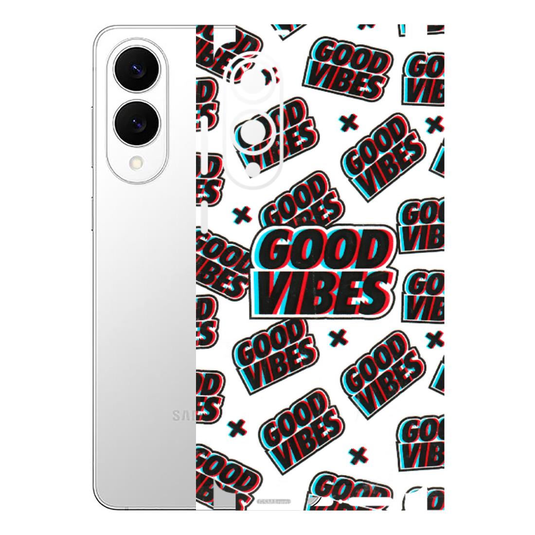 Samsung A/S Series Phone Skins (All Models) - Good Vibes - 3D Embossed Finish (L-282) Samsung Galaxy S25 Edge
