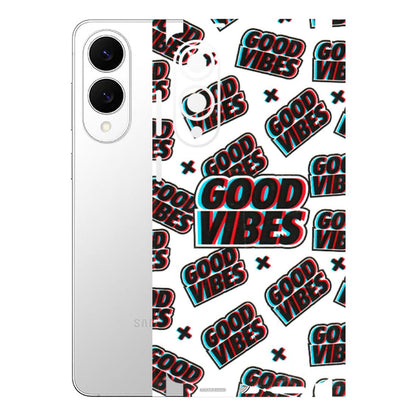 Samsung A/S Series Phone Skins (All Models) - Good Vibes - 3D Embossed Finish (L-282) Samsung Galaxy S25 Edge