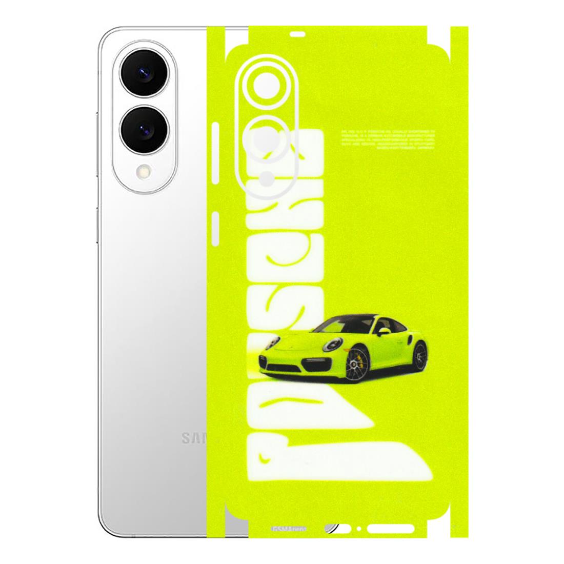 Samsung A/S Series Phone Skins (All Models) - Lime Green Porche - 3D Embossed Finish (L-30) Samsung Galaxy S25 Edge