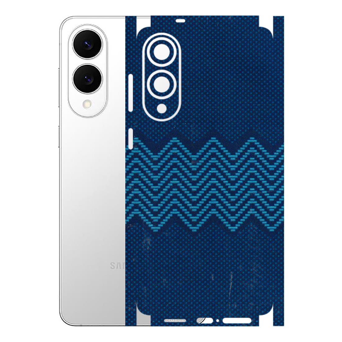 Samsung A/S Series Phone Skins (All Models) - Blue Sober Waves - 3D Embossed Finish (L-306) Samsung Galaxy S25 Edge