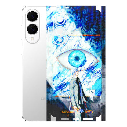 Samsung A/S Series Phone Skins (All Models) - Anime Sea Blue Eye - 3D Embossed Finish (L-318) Samsung Galaxy S25 Edge