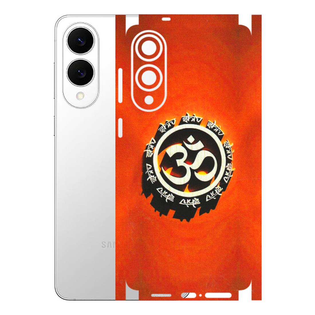 Samsung A/S Series Phone Skins (All Models) - Aum Shiv Orange - 3D Embossed Finish (L-32) Samsung Galaxy S25 Edge